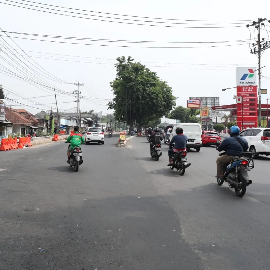  Jalan Pertigaan Aloha Bebas Macet Usai Dilebarkan