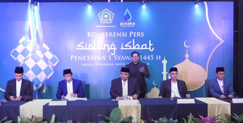 Pemerintah Tetapkan 1 Syawal 1445H Jatuh pada Rabu, 10 April 2024