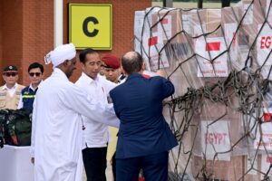 Presiden Jokowi Lepas Pengiriman Bantuan Kemanusiaan untuk Palestina dan Sudan