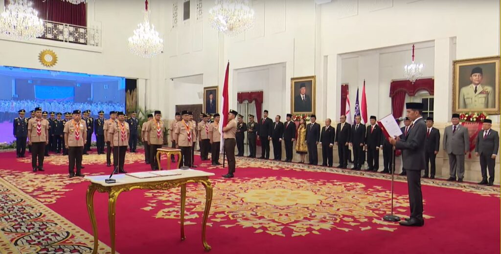 Presiden Kukuhkan Pengurus Kwarnas Pramuka 2023-2028