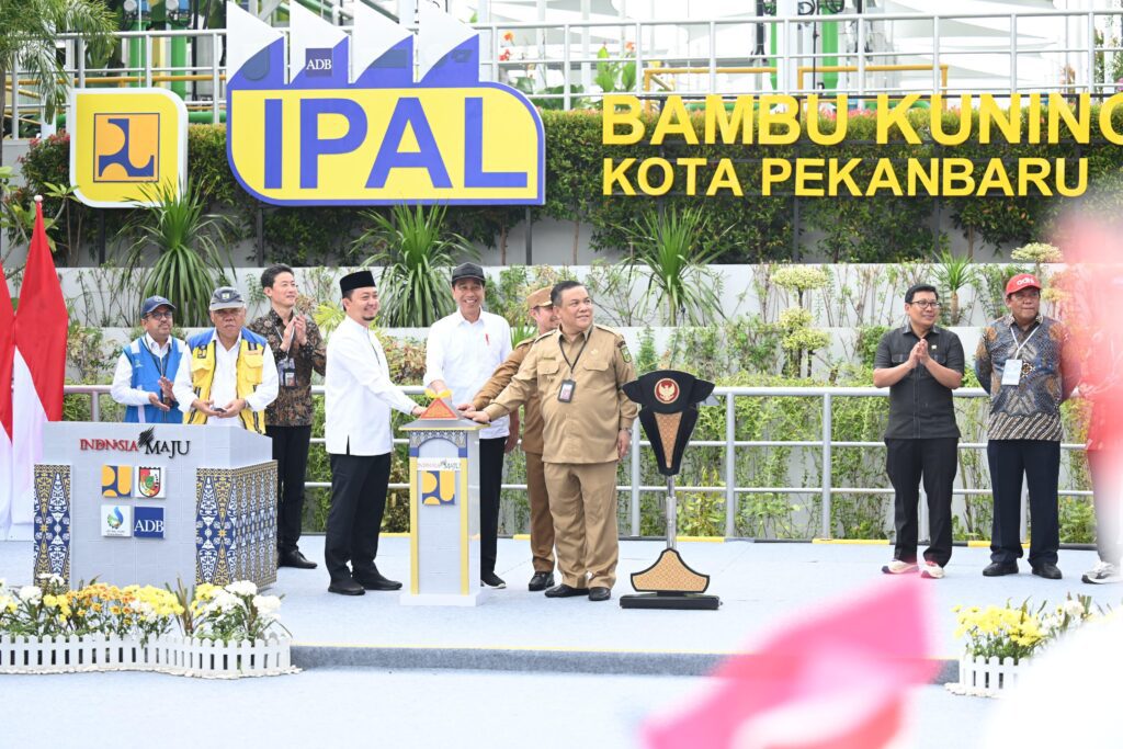 Presiden Jokowi Resmikan Instalasi Pengolahan Air Limbah di Kota Pekanbaru, Provinsi Riau