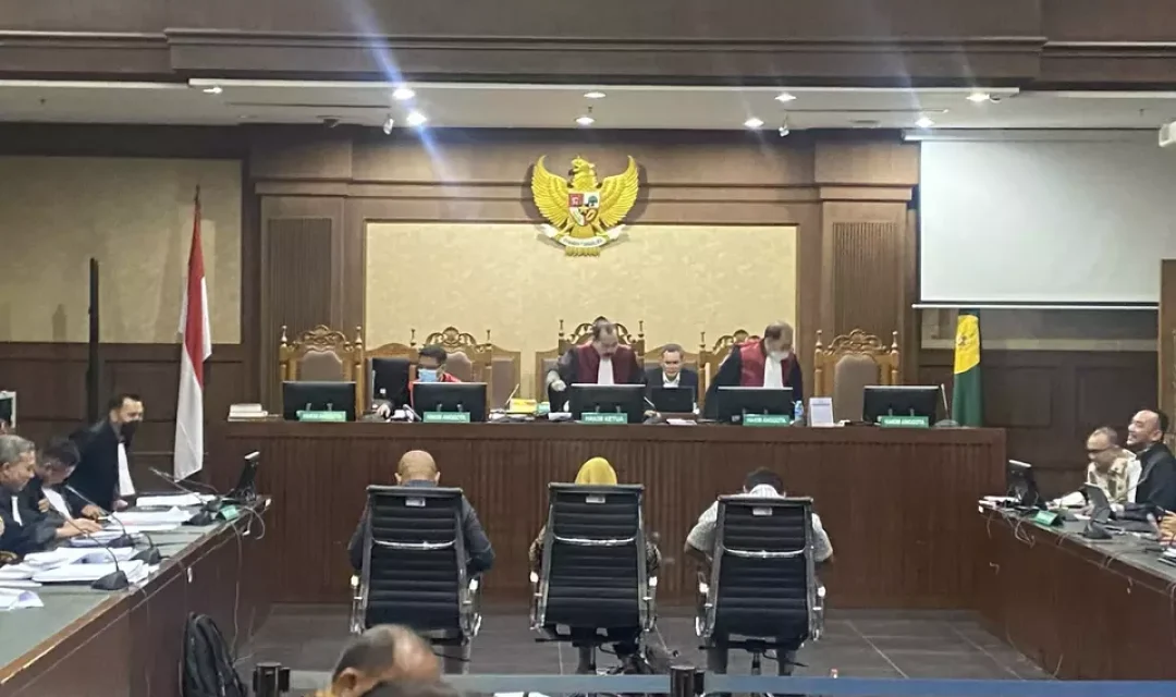 Pengadilan Tipikor pada Pengadilan Negeri Jakarta Pusat kembali menggelar sidang terhadap eks Menteri Komunikasi dan Informatika Johnny G Plate atas dugaan korupsi proyek BTS Kominfo, Selasa, 22 Agustus 2023.