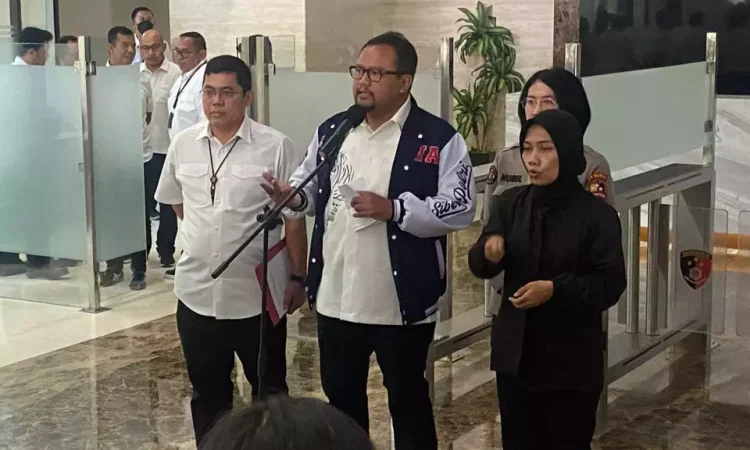 Direktur Tipidsiber Bareskrim Polri, Brigjen Pol Vivid Agustiadi Bachtiar di Gedung Awaloedin Djamin pada Rabu, 30 Agustus 2023. (Beritasatu.com)