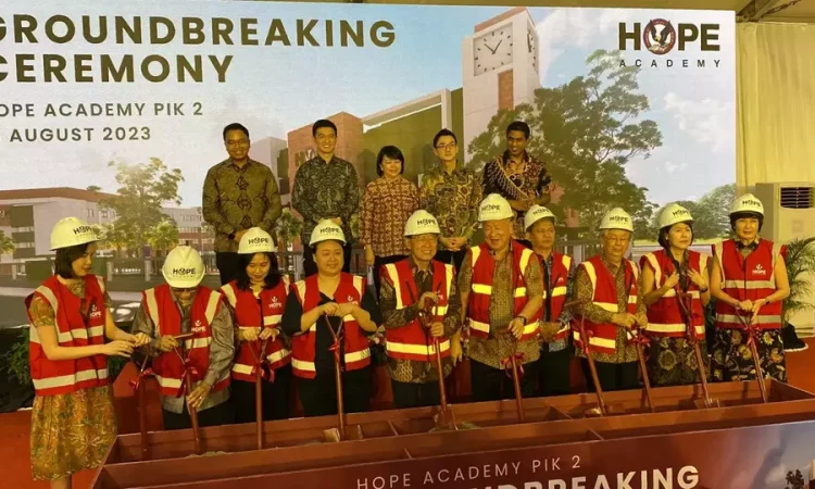 Yayasan Pendidikan Pelita Harapan (YPPH) memulai pembangunan Hope Academy North Campus di kawasan PIK 2 Tangerang, Kamis, 31 Agustus 2023.