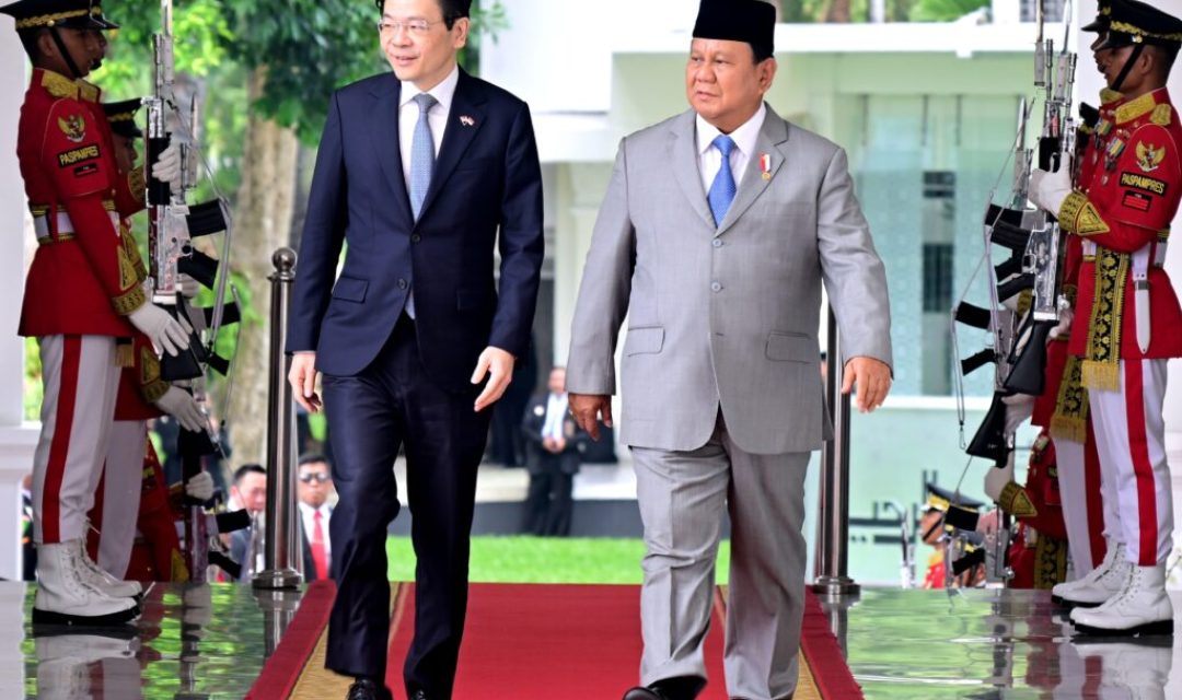 Presiden Prabowo Terima Kunjungan Perdana Menteri Singapura di Istana Merdeka