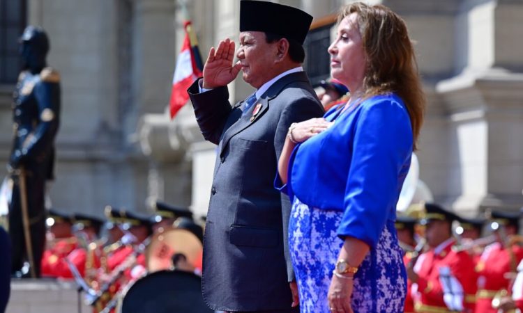 Kunjungan Resmi, Presiden Prabowo Subianto Disambut Upacara Kehormatan di Istana Pemerintahan Peru