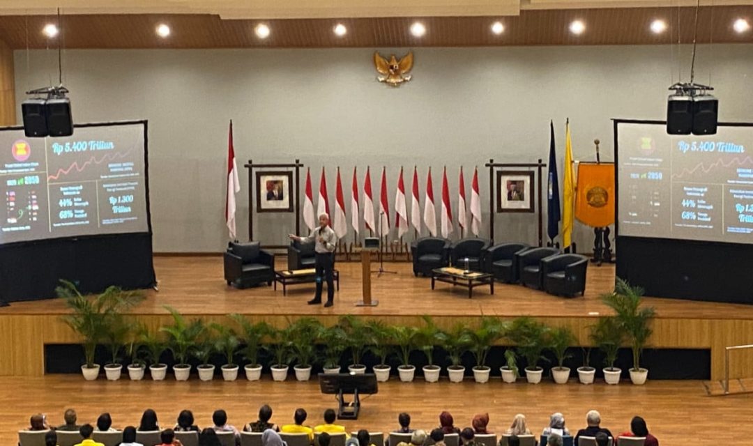 Ganjar Pranowo di FISIP UI Depok (Foto: viva.id)