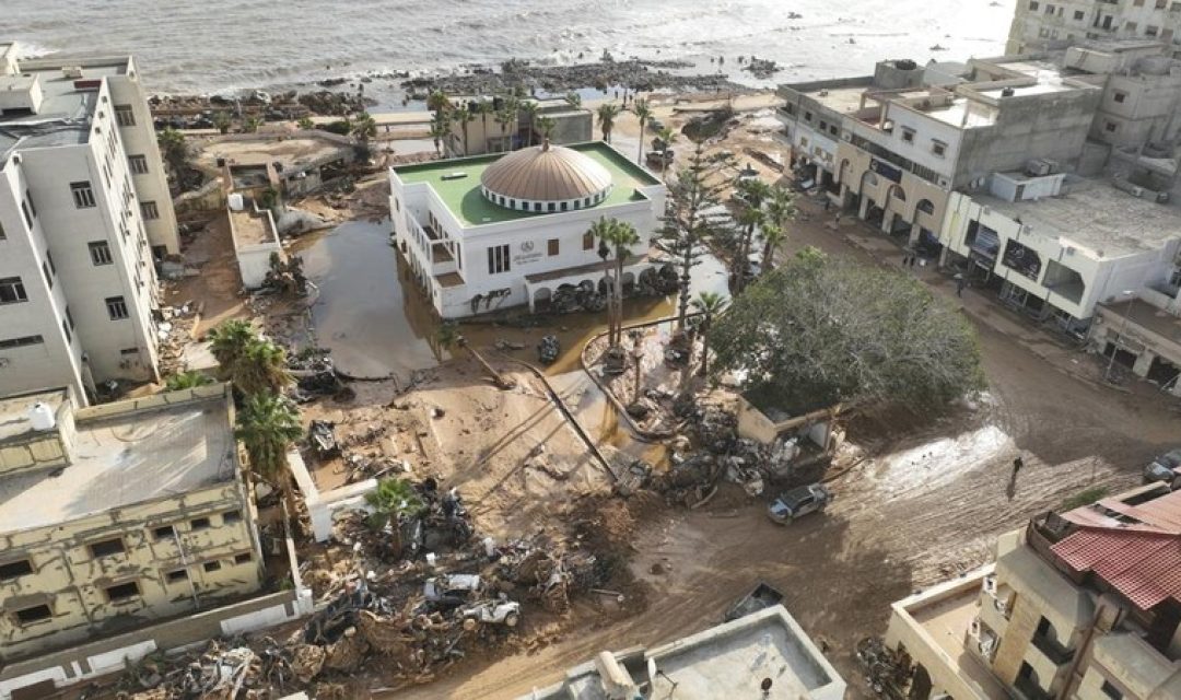 Banjir bandang di Libya. (Foto: CNBC Indonesia)