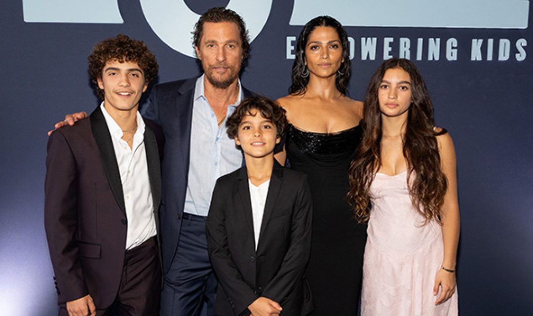 Matthew McConaughey and his wife and kids