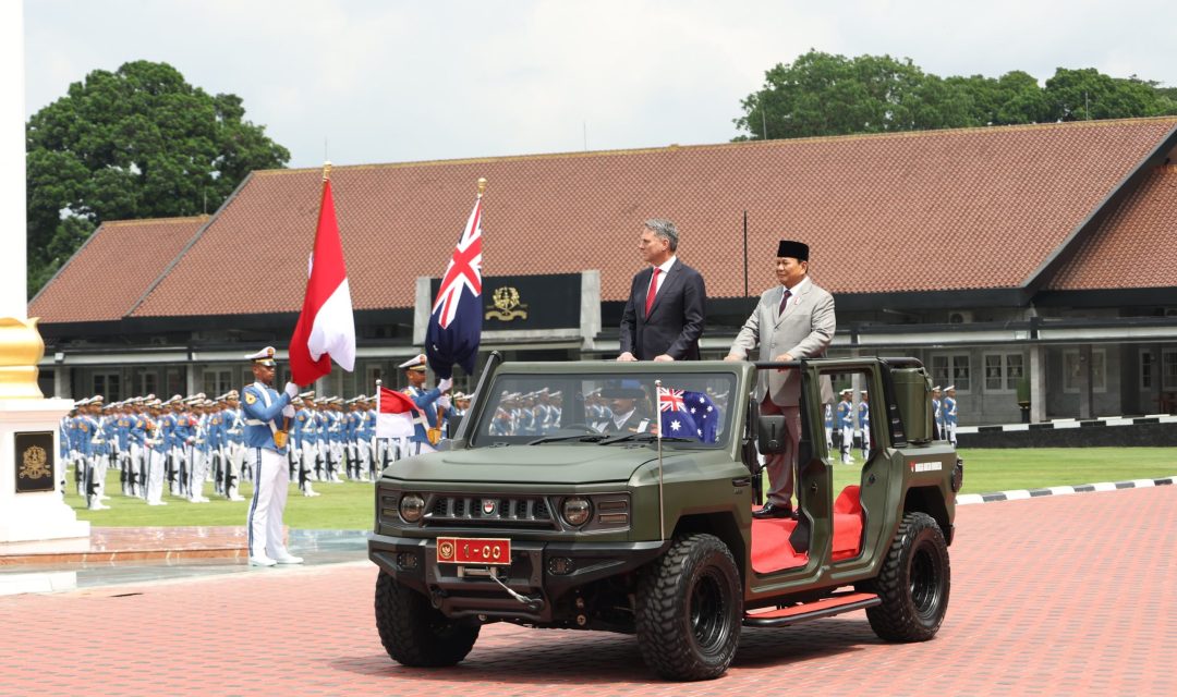 Menhan Prabowo Tanda Tangani Perjanjian Kerja Sama Pertahanan RI-Australia di Akmil Magelang