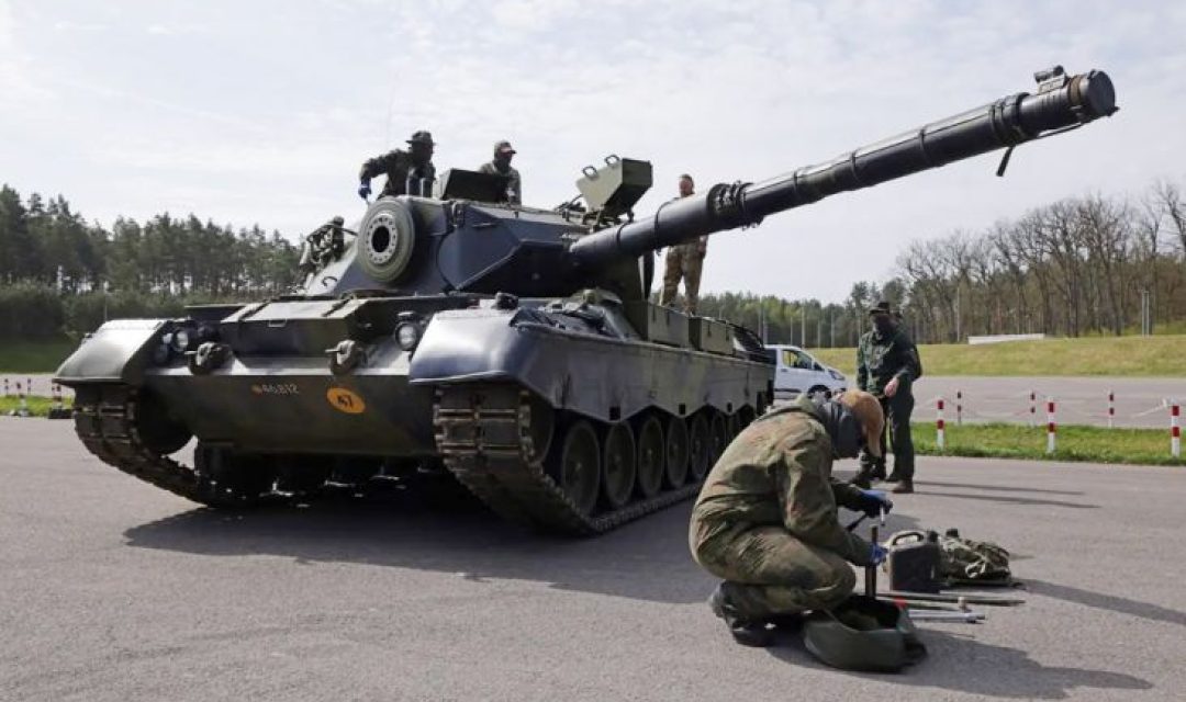 Jerman sumbang tank Leopard 1A5 untuk Ukraina. (Foto: Sindonews)