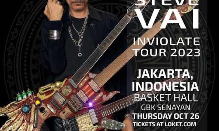 Poster konser Steve Vai di Jakarta. (Foto: VOI)