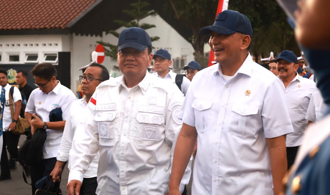 Menhan Sjafrie dan Wamenhan Donny Ikuti Retreat Kabinet Merah Putih di Lembah Tidar, Magelang