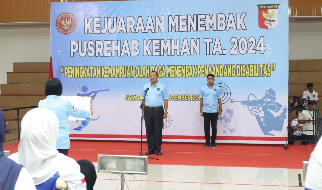 Turnamen Menembak Dalam Negeri Penyandang Disabilitas Pusrehab Kemhan 2024, Ajang Tingkatkan Keterampilan