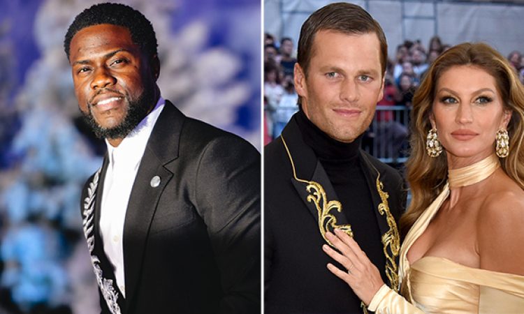 Kevin Hart, Tom Brady and Gisele Bundchen