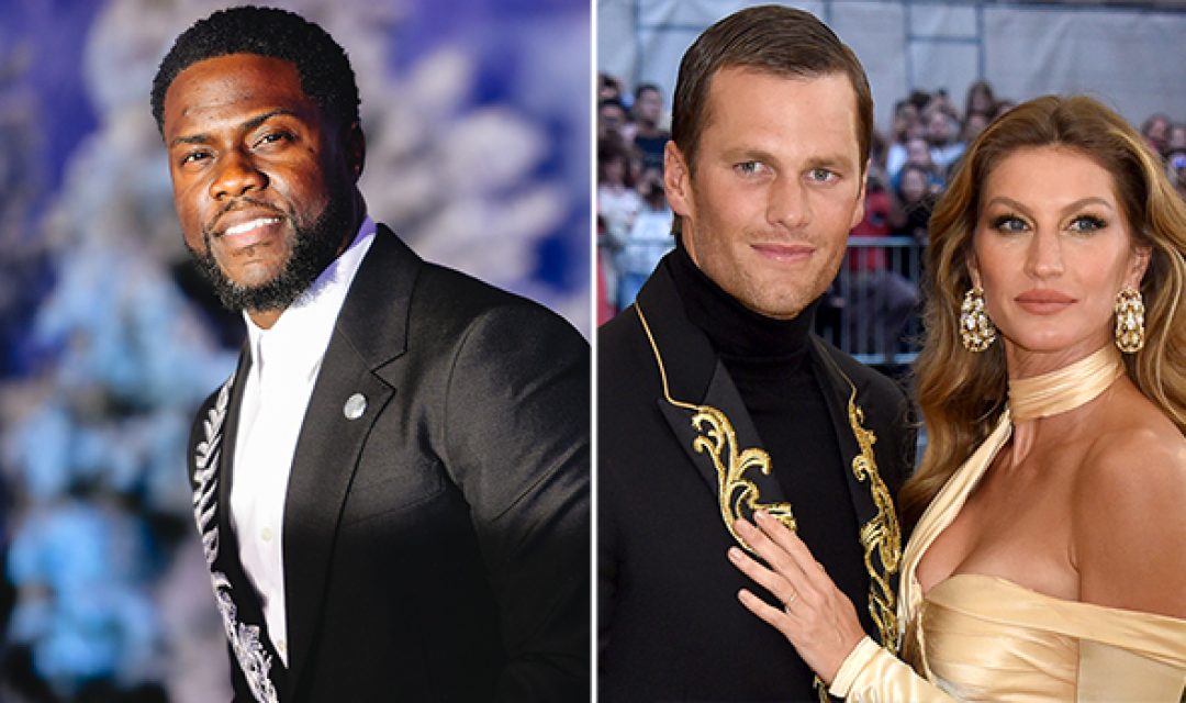 Kevin Hart, Tom Brady and Gisele Bundchen