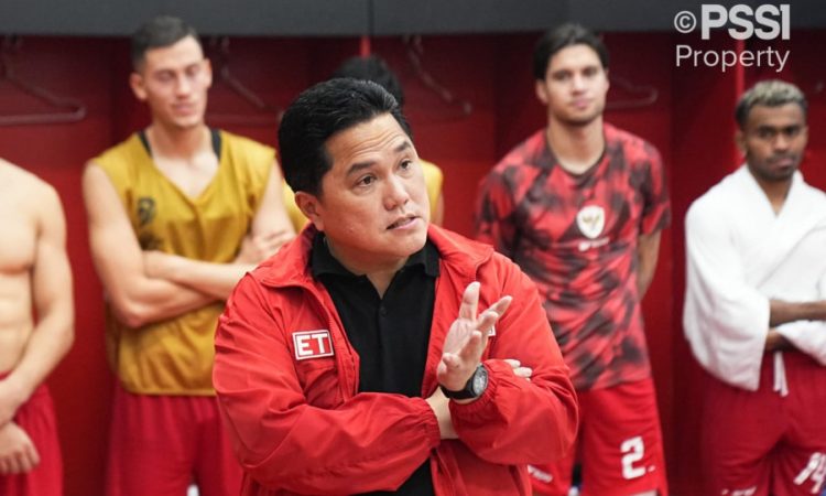 Motivasi Keras Erick Thohir di Ruang Ganti, Minta Seluruhnya Lakukan Introspeksi