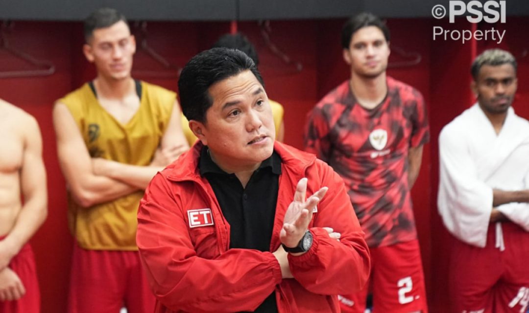 Motivasi Keras Erick Thohir di Ruang Ganti, Minta Seluruhnya Lakukan Introspeksi