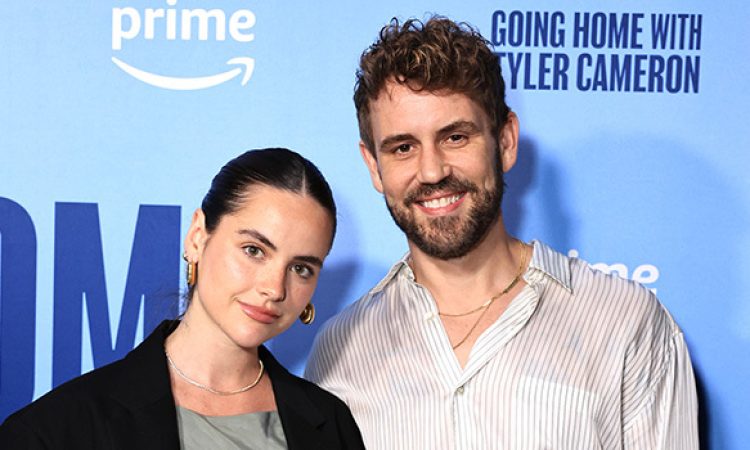 Nick Viall and Natalie Joy at the 'Going Home With Tyler Cameron' premiere.