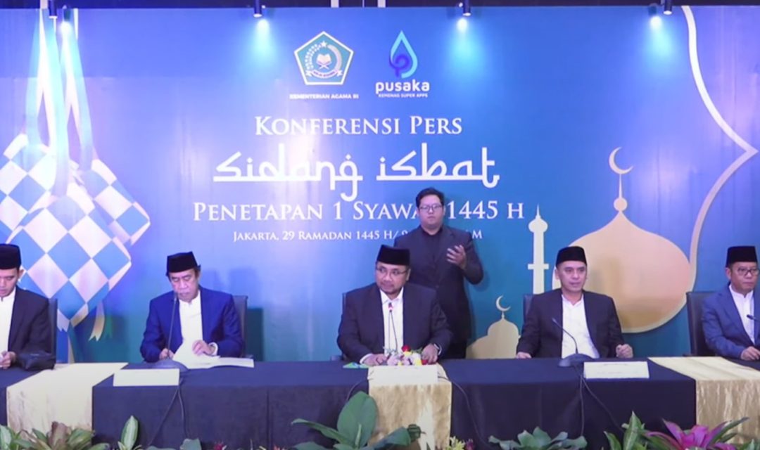 Pemerintah Tetapkan 1 Syawal 1445H Jatuh pada Rabu, 10 April 2024