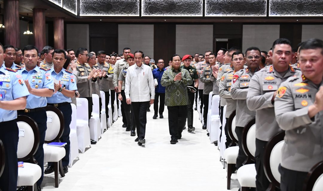 Menhan Prabowo Hadiri Pengarahan Presiden Jokowi Kepada Pejabat TNI dan Polri di IKN