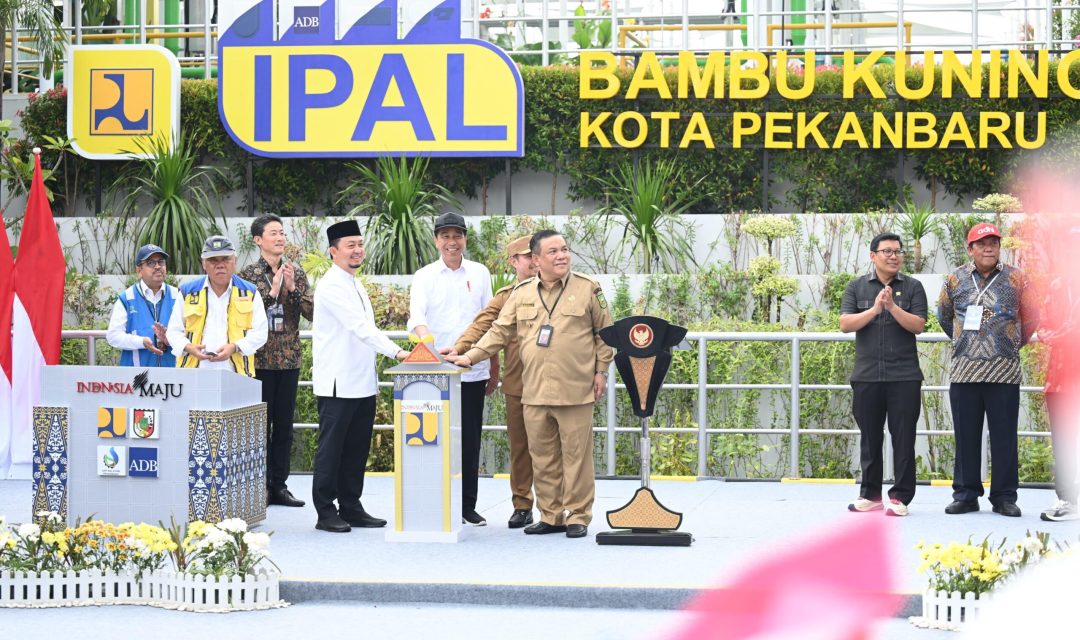 Presiden Jokowi Resmikan Instalasi Pengolahan Air Limbah di Kota Pekanbaru, Provinsi Riau