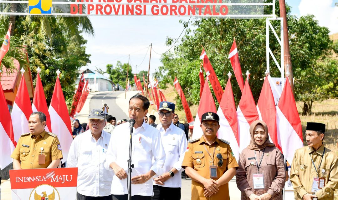 Presiden Jokowi Resmikan Jalan Inpres di Gorontalo, Tingkatkan Akses dan Produktivitas