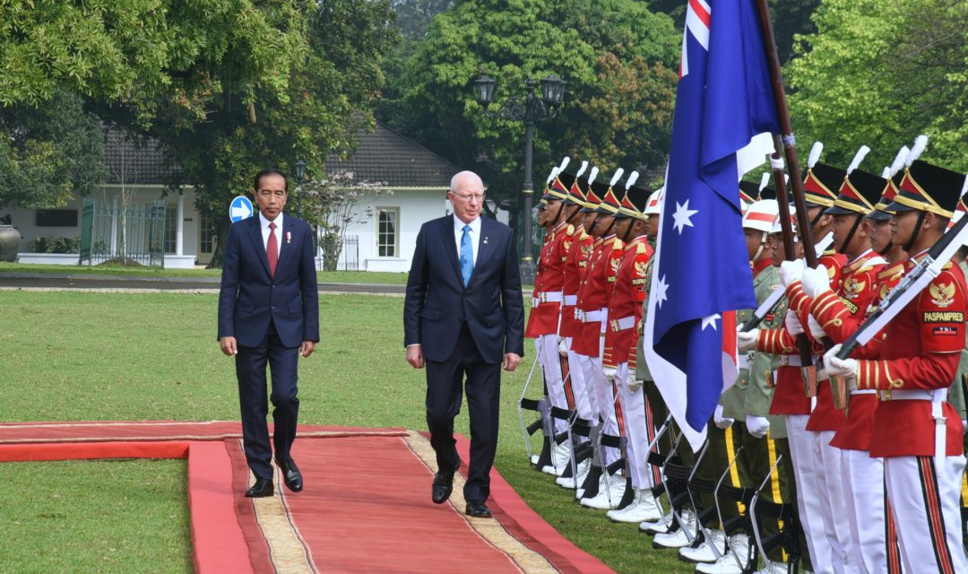 Presiden Jokowi Terima Kunjungan Resmi Gubernur Jenderal Australia di Istana Bogor