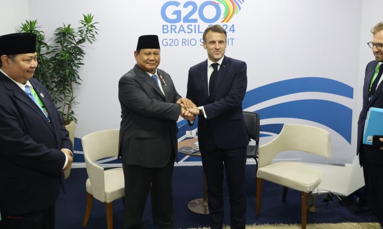 Presiden Prabowo Gelar Pertemuan Bilateral dengan Presiden Macron di KTT G20 Brasil