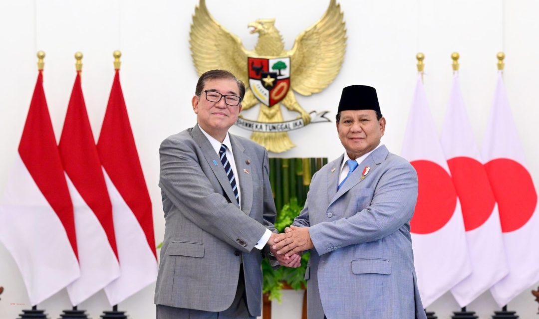 Presiden Prabowo Sambut Kunjungan Resmi PM Ishiba di Istana Kepresidenan Bogor