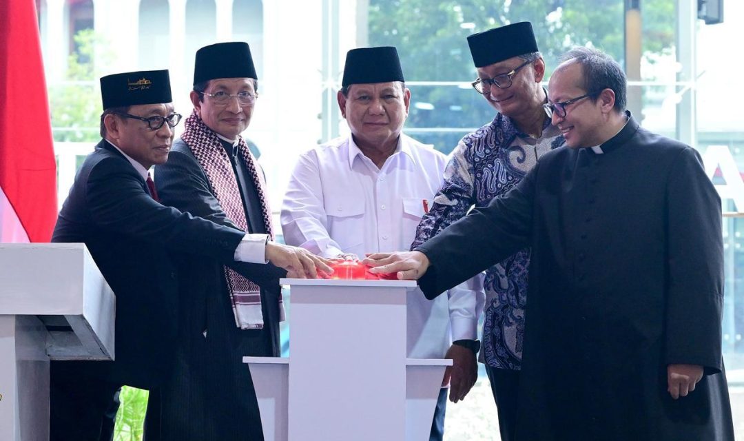 Resmikan Terowongan Silaturahim, Presiden Prabowo: Simbol Kerukunan Antarumat Beragama