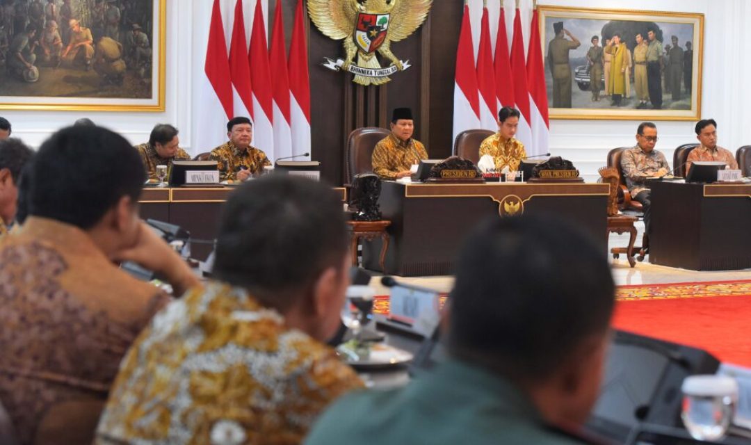 Sidang Kabinet Paripurna Pertama, Presiden Prabowo Subianto Tekankan Pentingnya Persatuan