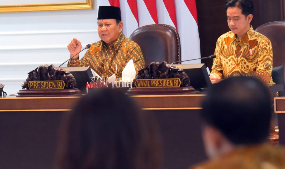 Presiden Prabowo Tekankan Sinergi Program Kerja untuk Wujudkan Tata Kelola Pemerintahan yang Baik