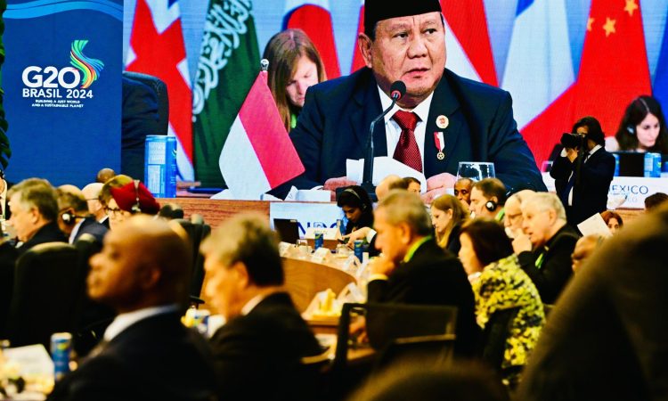 Sesi Pertama KTT G20 Brasil, Presiden Prabowo Tegaskan Komitmen Indonesia