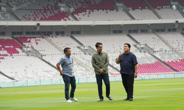 Siapkan 103 CCTV dan Pindai Garuda.id, Erick Thohir, Pastikan Kenyamanan dan Keamanan Penonton Timnas