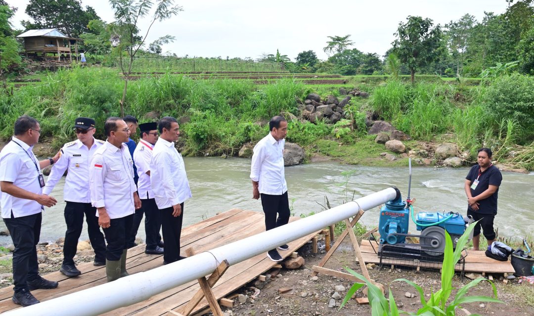 Tinjau Pompanisasi di Bantaeng, Presiden: Tingkatkan Produktivitas Pertanian dan Antisipasi Kekeringan