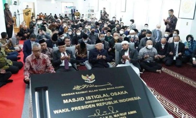 Peresmian Masjid Istiqlal Osaka (MIO) Jepang oleh Wapres RI. (Foto: nu.or.id)