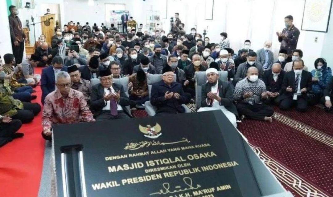 Peresmian Masjid Istiqlal Osaka (MIO) Jepang oleh Wapres RI. (Foto: nu.or.id)