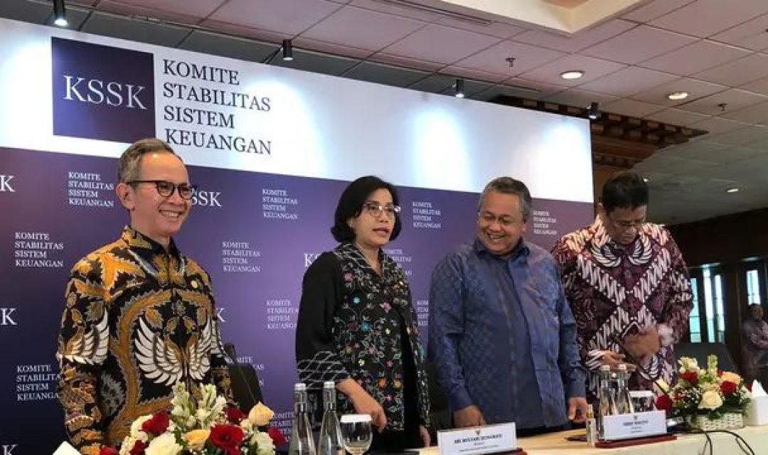 Ketua Komite Stabilitas Sistem Keuangan (KSSK) Sri Mulyani Indrawati, menyampaikan beberapa persoalan dunia yang dapat mengancam perekonomian dan sistem keuangan Indonesia.