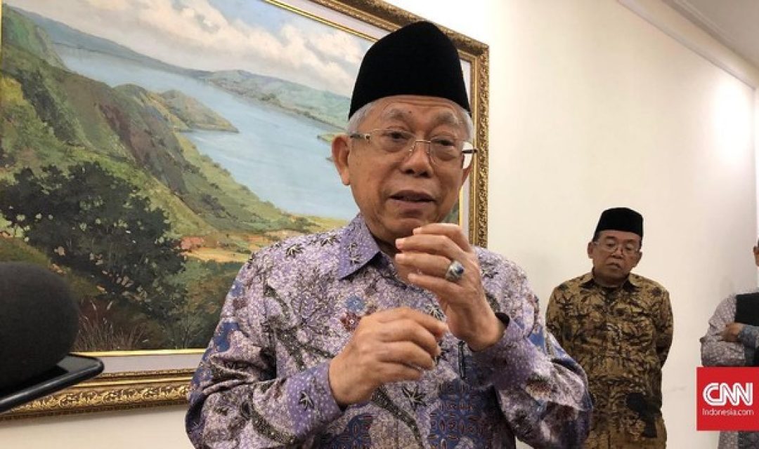 Wapres Ma'ruf Amin. (Foto: CNN Indonesia)