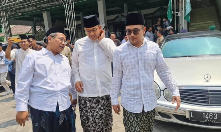 Anies Baswedan berkunjung ke Pesantren Denanyar, Jombang. Foto: Dok. Istimewa