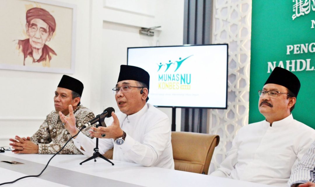 Ketua Umum PBNU di hadapan insan media. (Foto: nu.or.id)