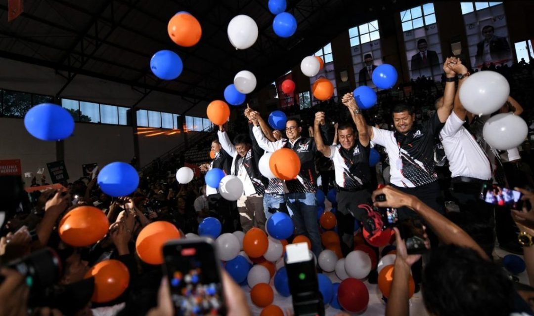 Anies dalam deklarasi Sahabat ABI di Hall Basket Senayan Jakarta. (Foto: KBA)