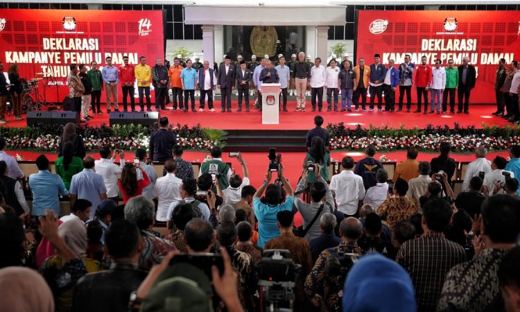 Deklarasi pemilu damai. (Foto: kompasiana.com)