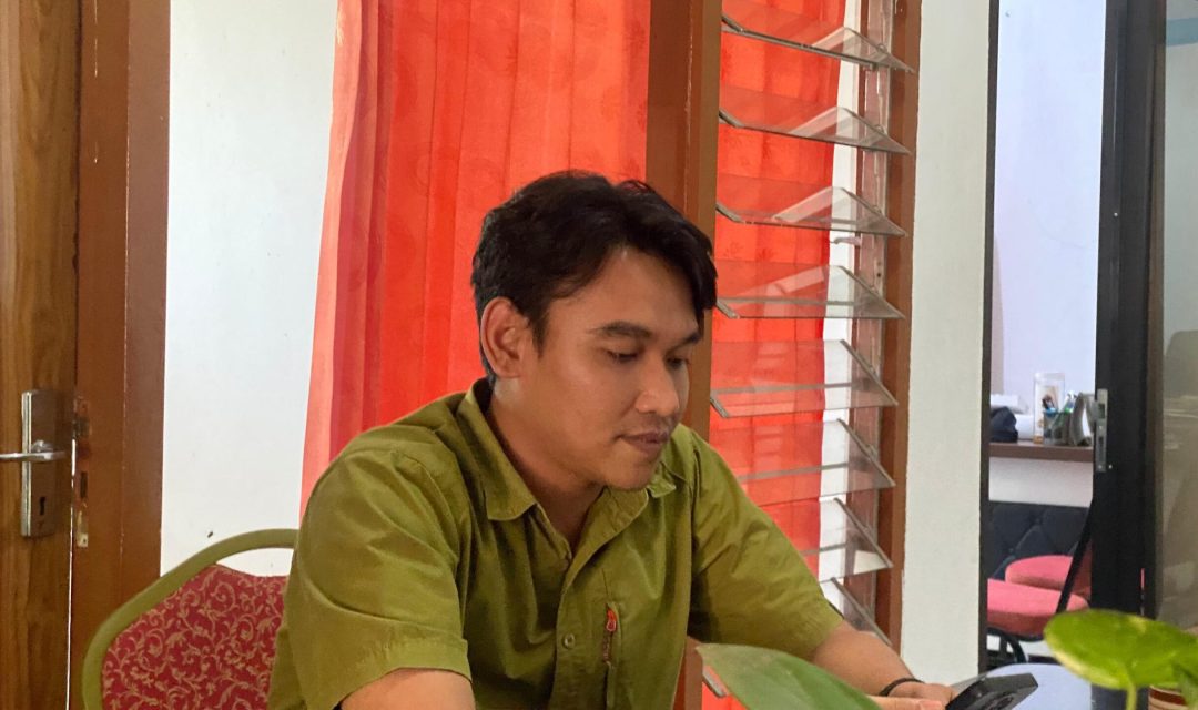 Kordiv Hukum Penyelesaian Sengketa Bawaslu Kabupaten Kediri, Ahmad Najihin Badry, S.Pd (foto: Hikam)