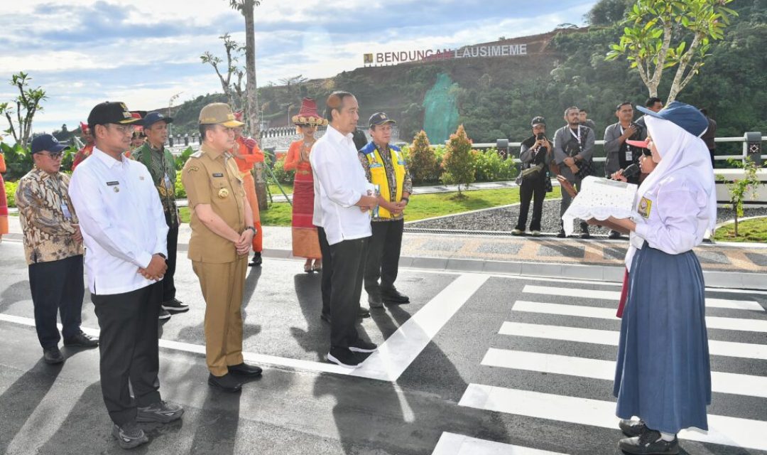 Presiden Jokowi Resmikan Bendungan Lausimeme di Deli Serdang