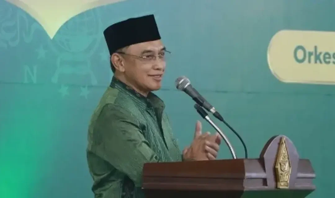 Ketua Lembaga Kesehatan PBNU dr Zulfikar saat memberikan sambutan pada Rakernas LKNU di Semarang, Jawa Tengah, Jumat (11/8/2023).