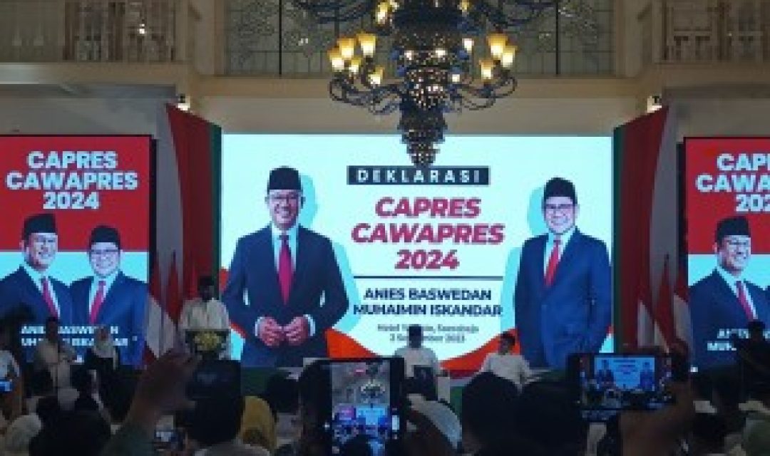 Deklarasi Anies - Muhaimin di Surabaya. (Foto: MI)